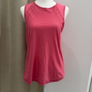 lululemon Sculpt Pink Lychee Tank Top Back Vent